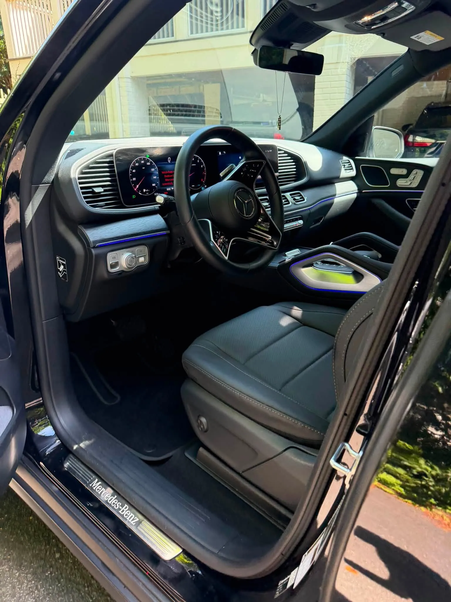 Cleaned vehicle interior